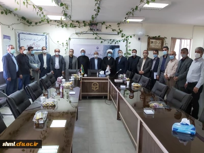 جلسه مسئولین استانی دانشگاه فرهنگیان  و امام جمعه محترم و مسئولین  شهرستان الیگودرز و افتتاح آشپزخانه صنعتی مرکز 