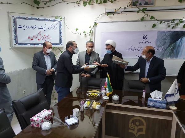 جلسه مسئولین استانی دانشگاه فرهنگیان  و امام جمعه محترم و مسئولین  شهرستان الیگودرز و افتتاح آشپزخانه صنعتی مرکز  3