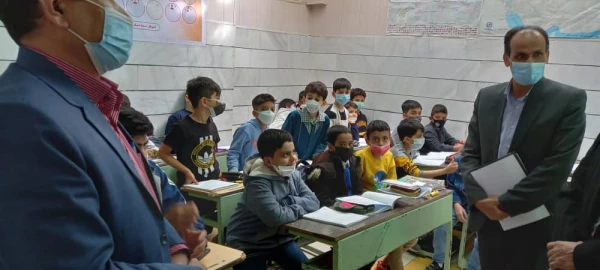 بازدید از مدارس مجری کارورزی توسط کارشناس مسئولان آموزش و ارزیابی، مدیریت استانی دانشگاه  فرهنگیان 7