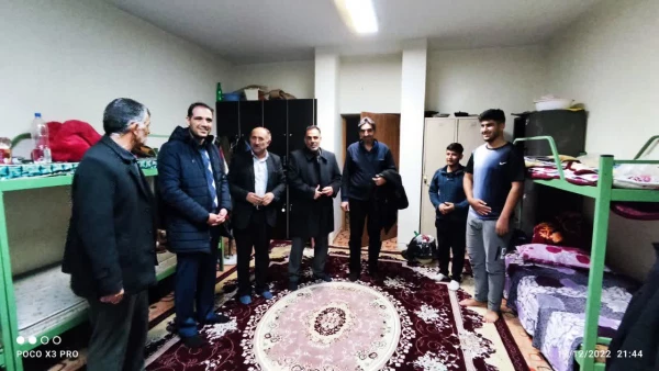 گفتگوی فرماندار با دانشجویان و شرکت در مراسم ایام فاطمیه و حضور در سالن ورزشی 5