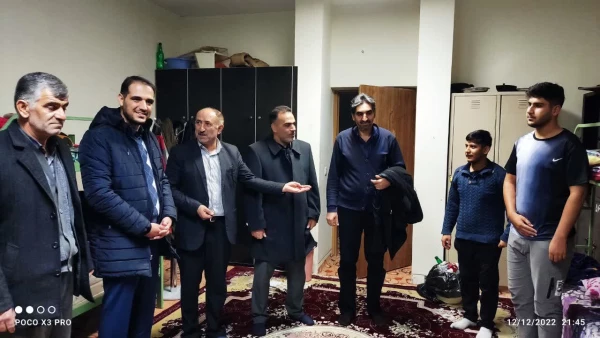 گفتگوی فرماندار با دانشجویان و شرکت در مراسم ایام فاطمیه و حضور در سالن ورزشی 7