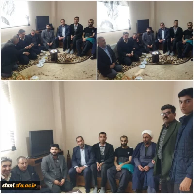 عیادت مسئولین دانشگاه فرهنگیان مرکز شهید میرشاکی الیگودرز از دانشجو معلم ابوالفضل تاجدیوند