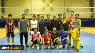 دیدار دوستانه تیم والیبال فرهنگیان شهرستان ازنا با تیم دانشجو معلمان دانشگاه فرهنگیان شهید میرشاکی الیگودرز